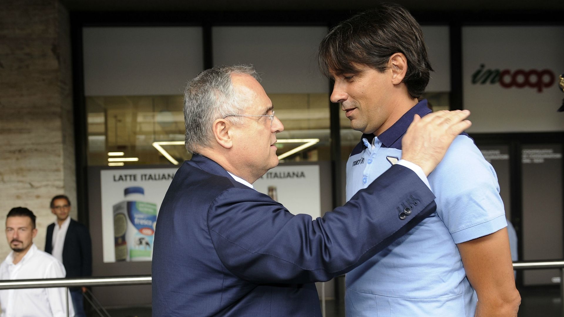 Claudio Lotito Simone Inzaghi Lazio Serie A 09102016