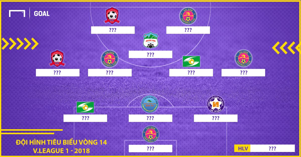 Đội hình tiêu biểu vòng 14 V.League 2018