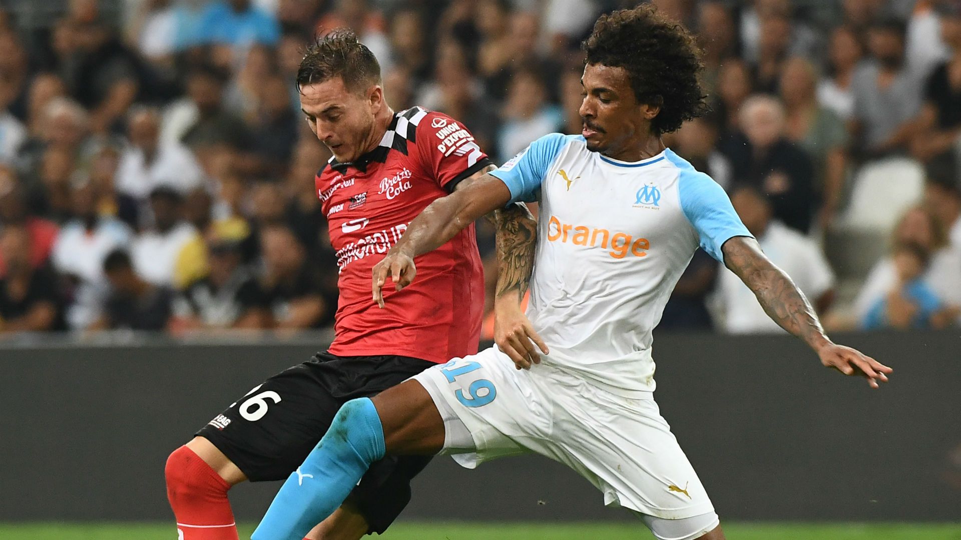 Luiz Gustavo Nolan Roux Marseille Guingamp Ligue 1 16092018