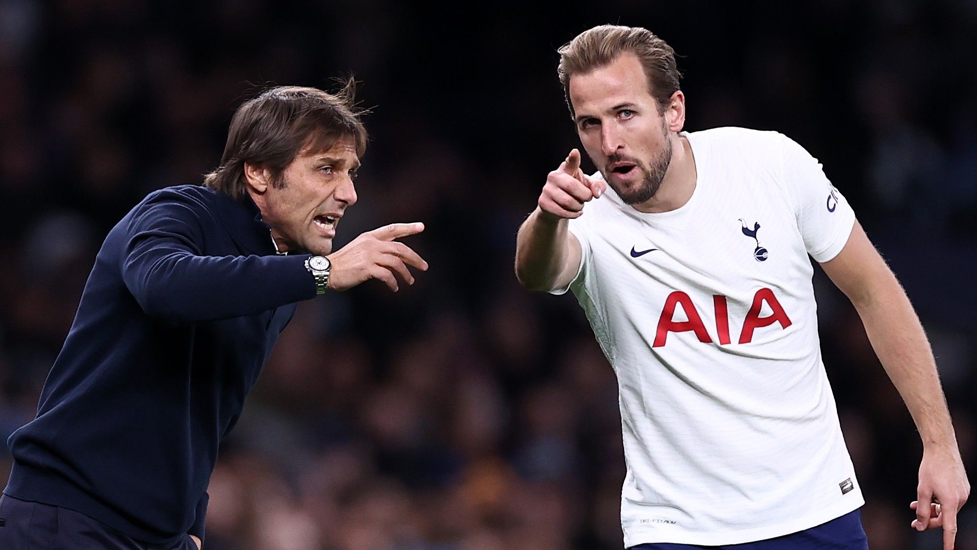 Antonio Conte Harry Kane Tottenham 2021-22