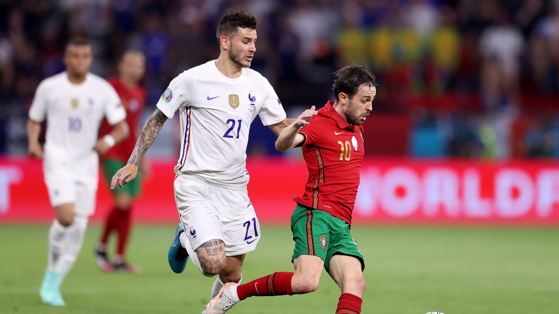 Lucas Hernandez, Bernardo Silva - Portugal France Euro 2020 23062021