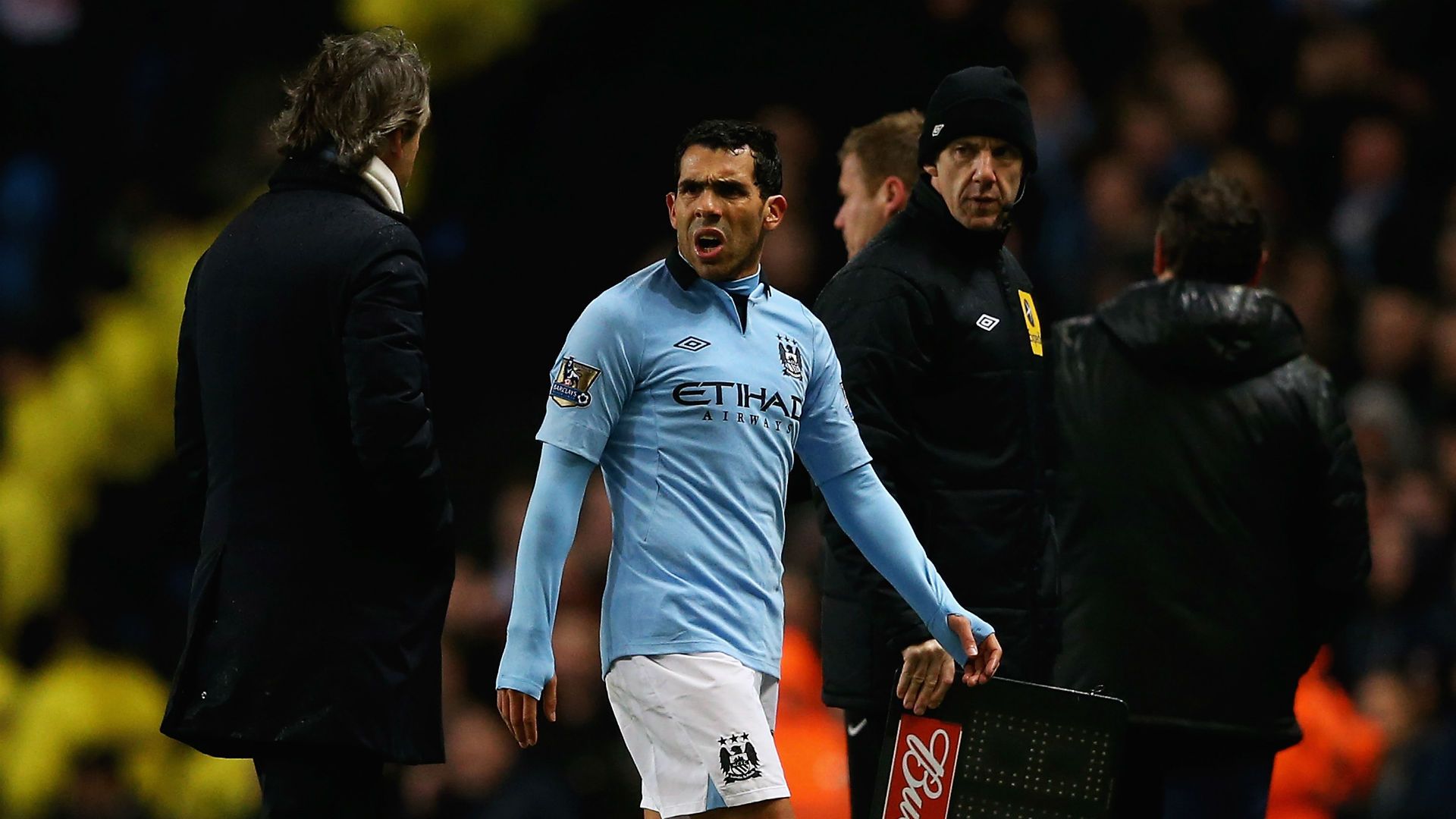 Tevez Mancini Manchester City