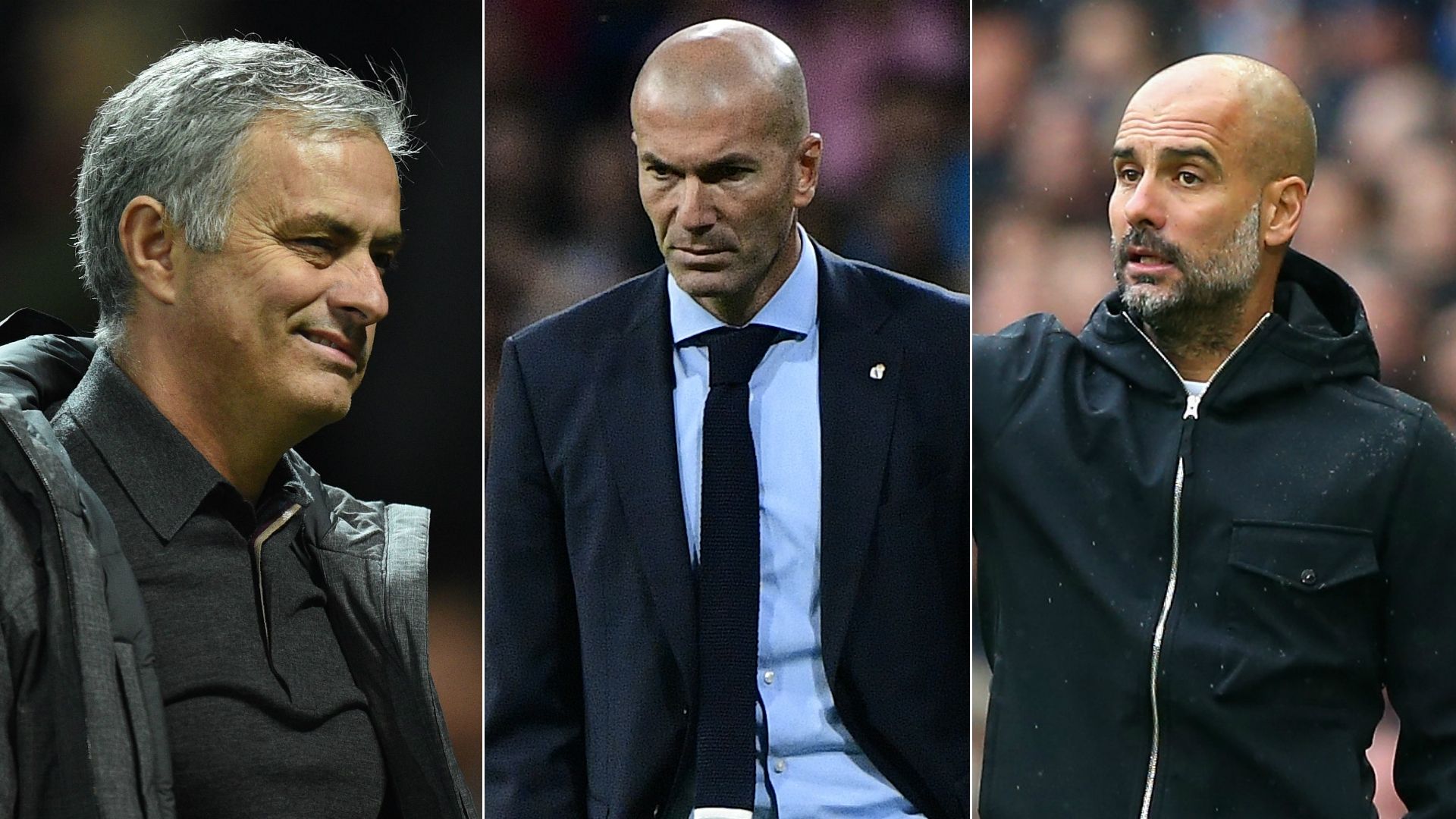 Mourinho Zidane Guardiola