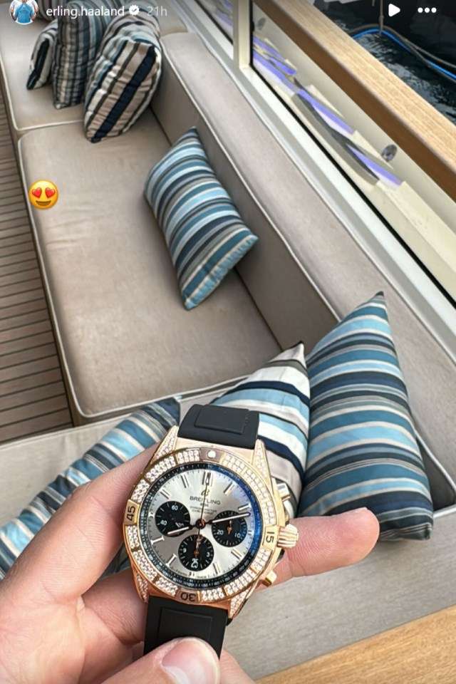 Erling Haaland Breitling watch