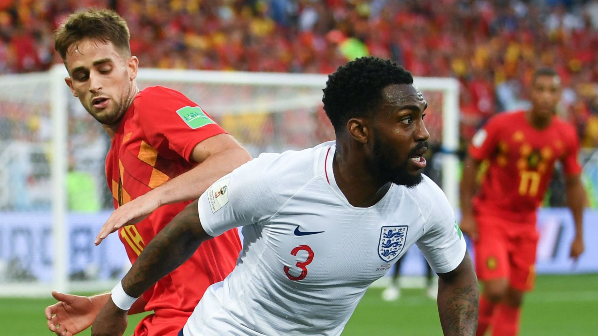 Danny Rose England Belgium World Cup