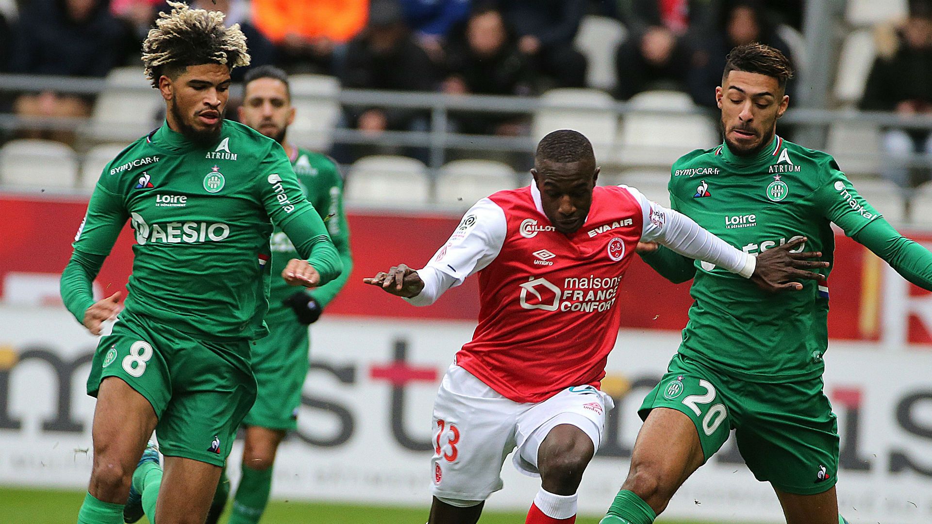 Hassane Kamara Denis Bouanga Reims Saint-Etienne Ligue 1 08122019