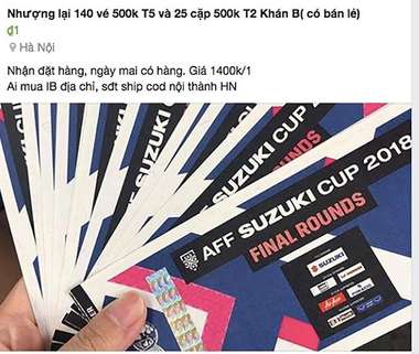 Phe vé online AFF Cup