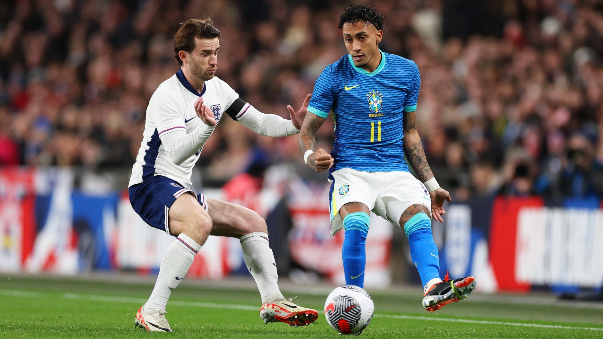 Ben Chilwell Raphinha England Brazil 2023-24