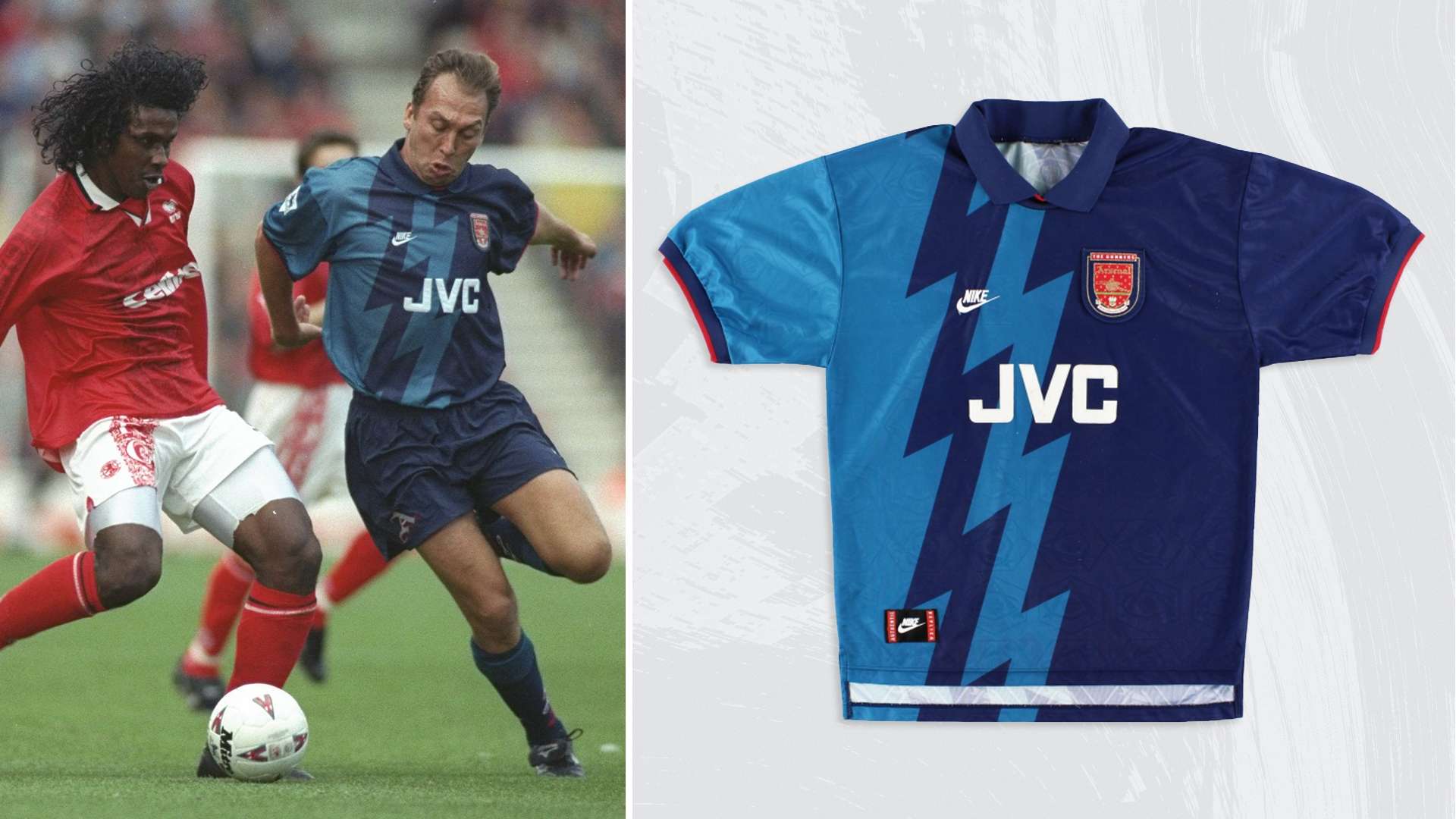 Arsenal away kit 1995-96