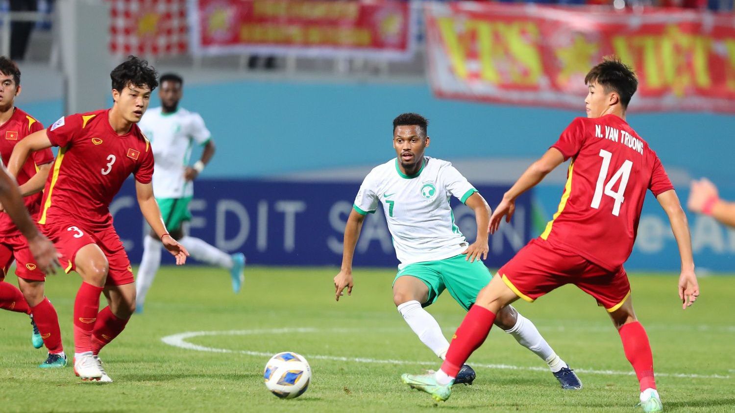 Luong Duy Cuong Nguyen Van Truong Ayman Yahya U23 Vietnam U23 Saudi Arabia 2022 AFC U23 Asian Cup