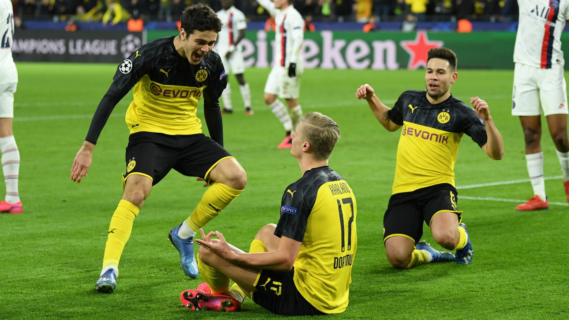 GIOVANNI REYNA ERLING HAALAND BORUSSIA DORTMUND CHAMPIONS LEAGUE 18022020