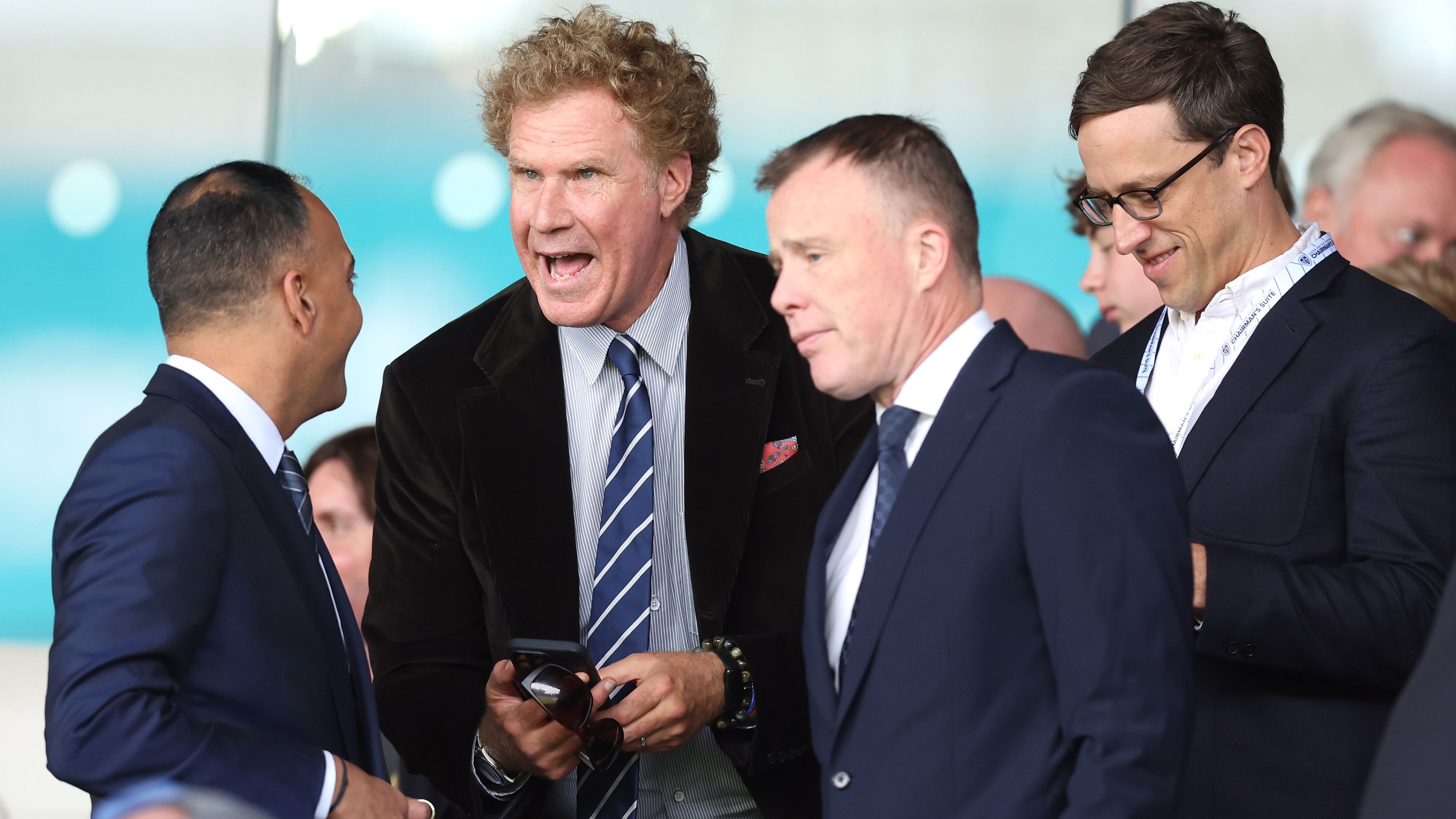 Ferrel Rode Anchorman at Elland Road! Will Ferrell attends his first Leeds United ...