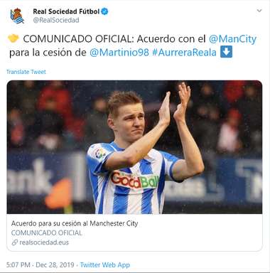 Odegaard Real Sociedad Manchester City