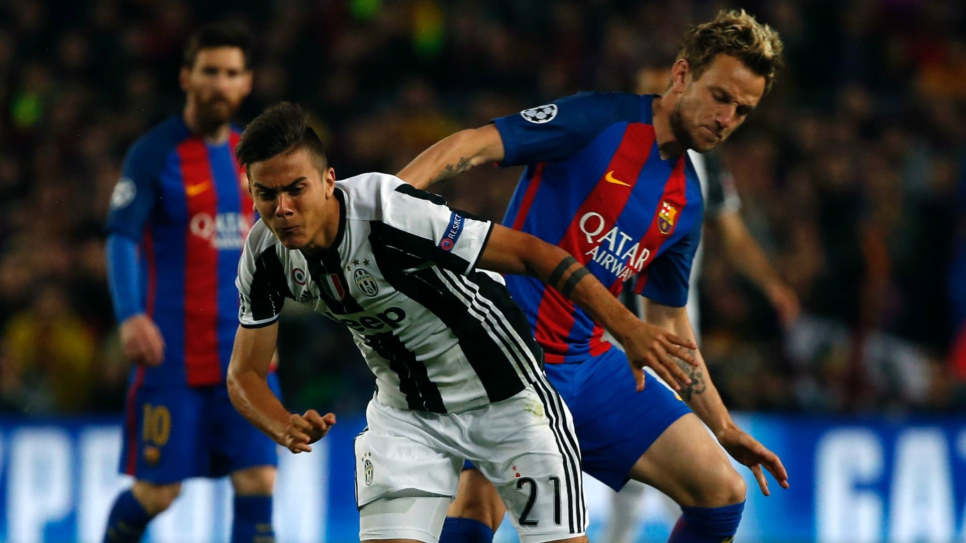 Paulo Dybala Ivan Rakitic Juventus Barcelona