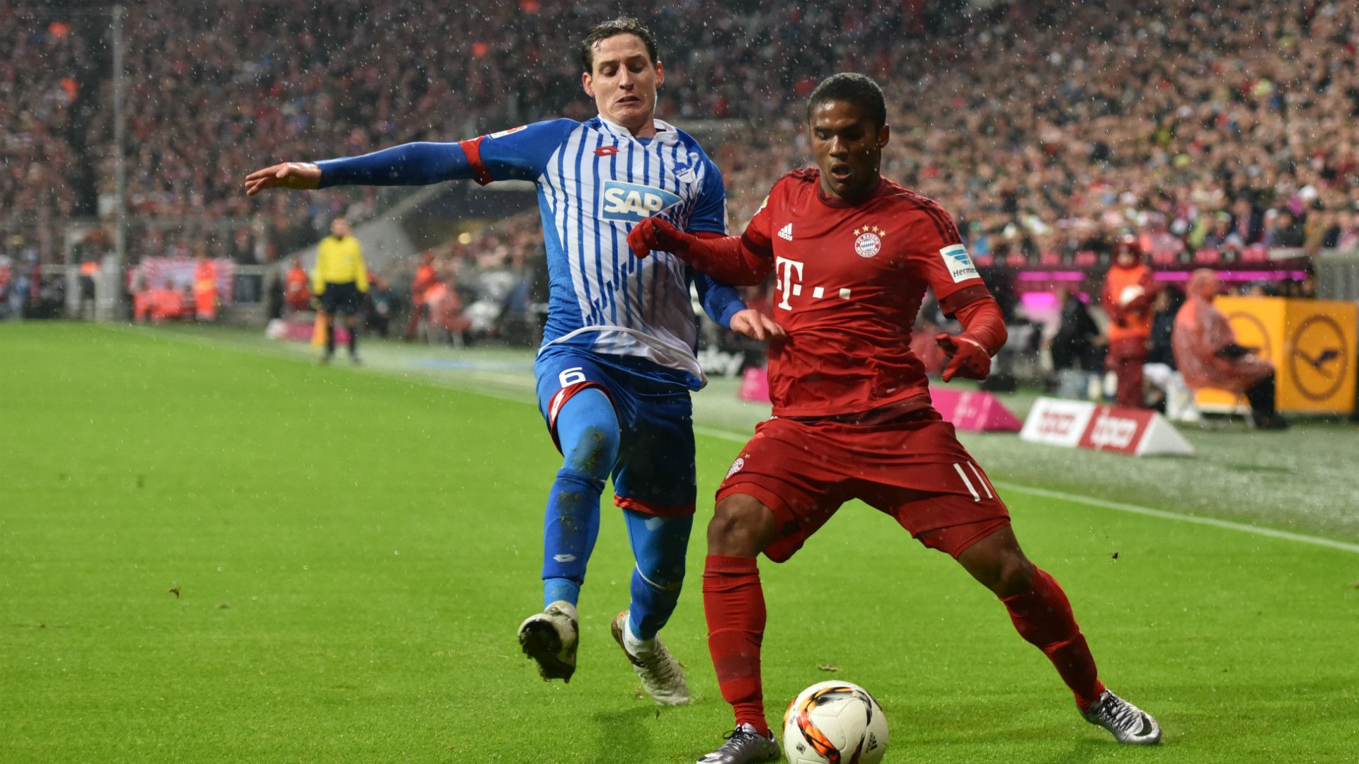 FC Bayern TSG Hoffenheim Bundesliga Douglas Costa Sebastian Rudy 013116