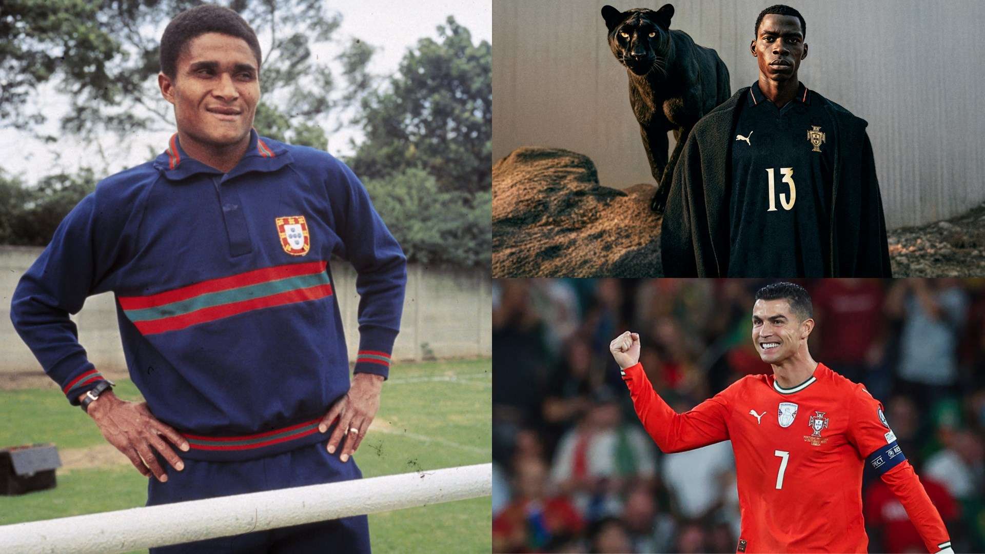 Eusebio, Portugal's World Cup qualifying kit and Cristiano Ronaldo