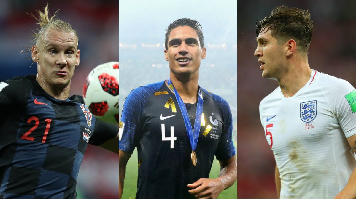 Collage Raphael Varane, Domagoj Vida, John Stones GFX