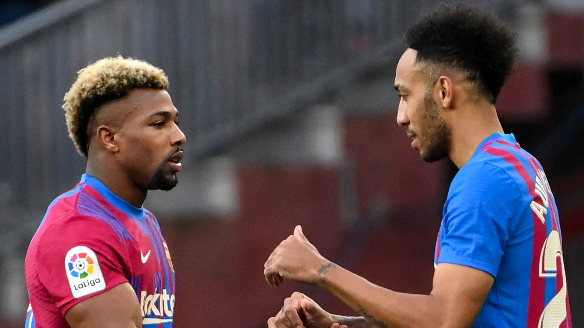 Adama Traore Pierre-Emerick Aubameyang Barcelona 2021-22