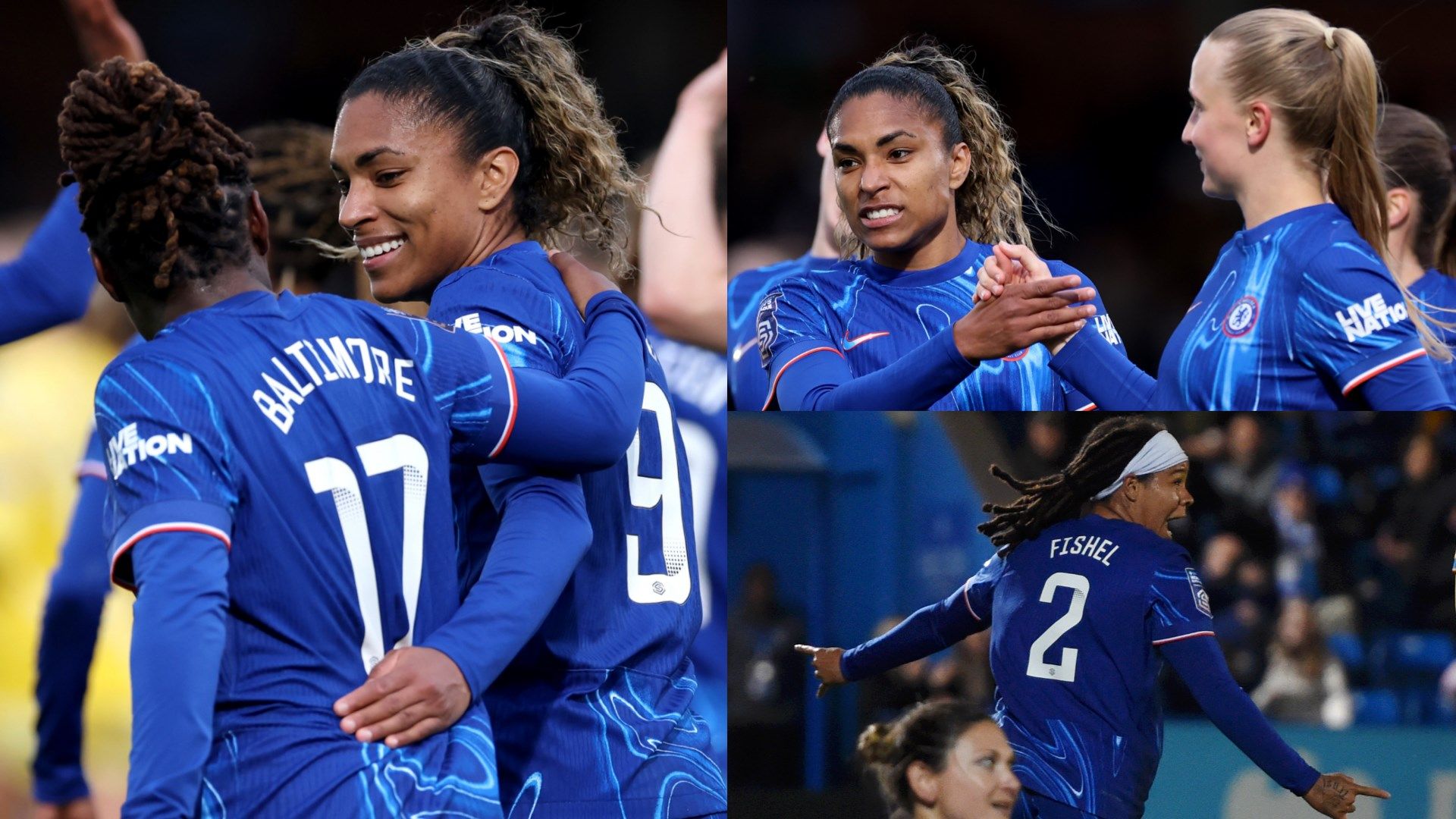 Catarina Macario Mia Fishel Chelsea Crystal Palace composite