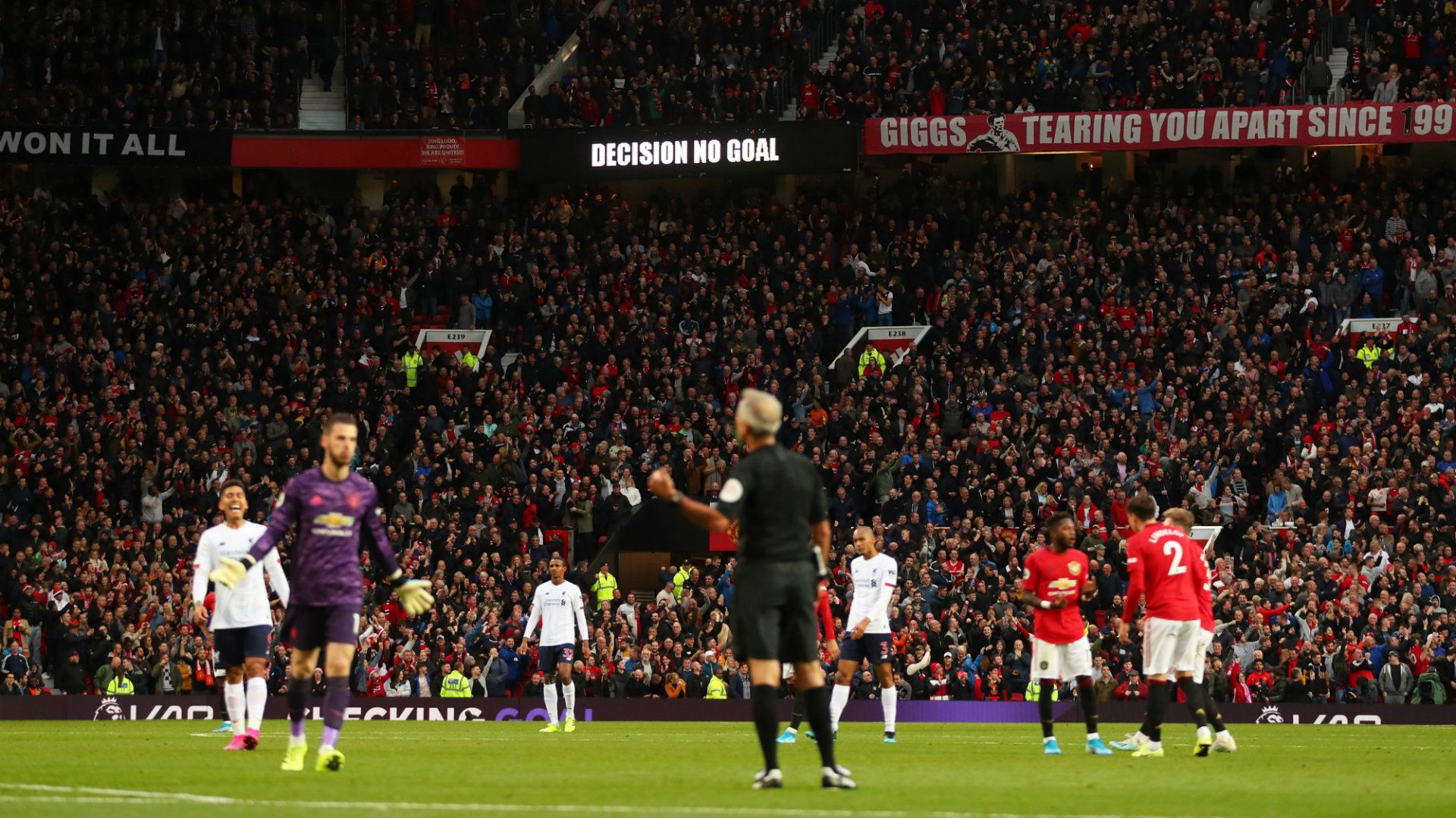 VAR decision Man Utd vs Liverpool 2019-20