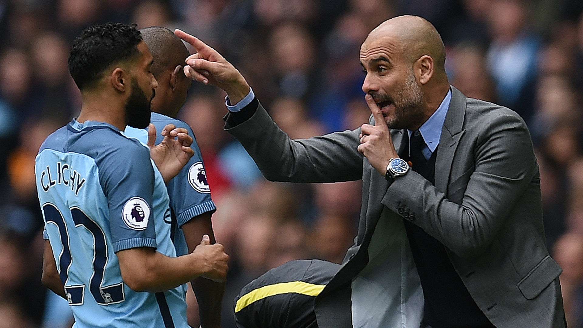 Gael Clichy Pep Guardiola Manchester City