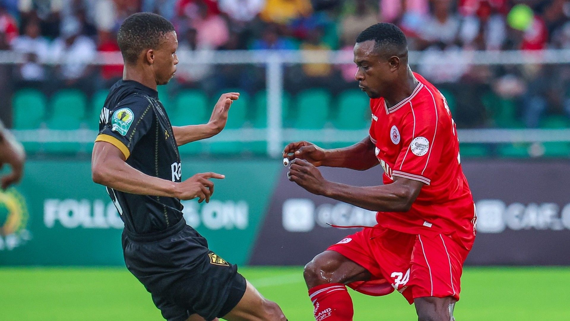 Elie Mpanzu Simba SC & Sihle Nduli, Stellenbosch FC, April 2025