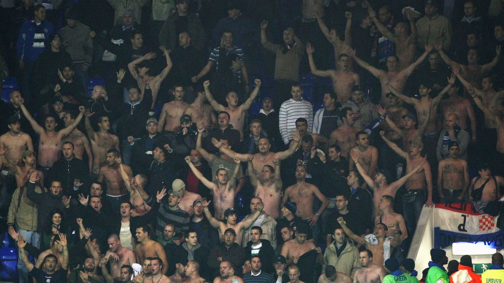 Dinamo Zagreb fans at Tottenham