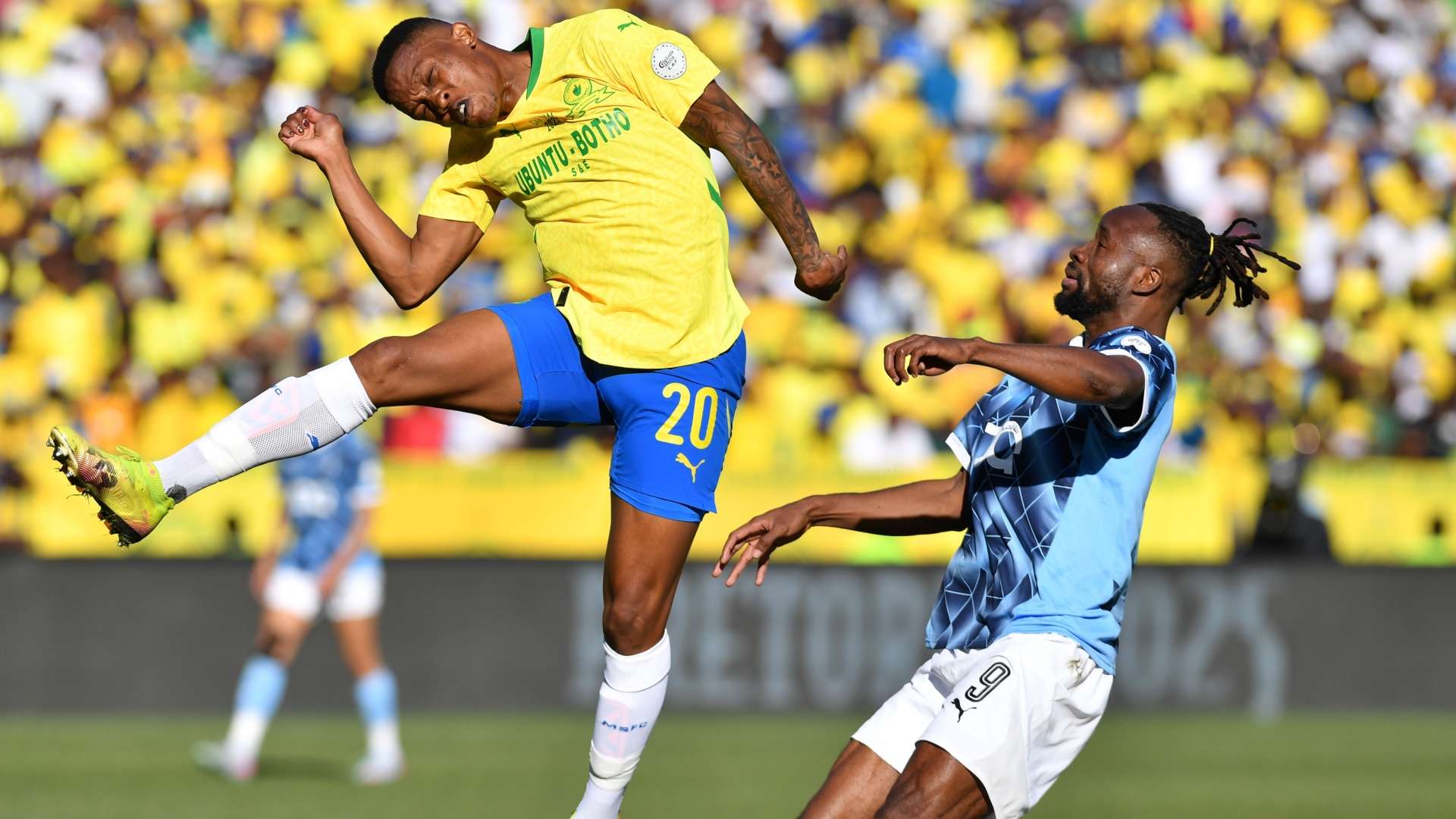 Grant Kekana and Fiston Mayele, Mamelodi Sundowns vs Pyramids