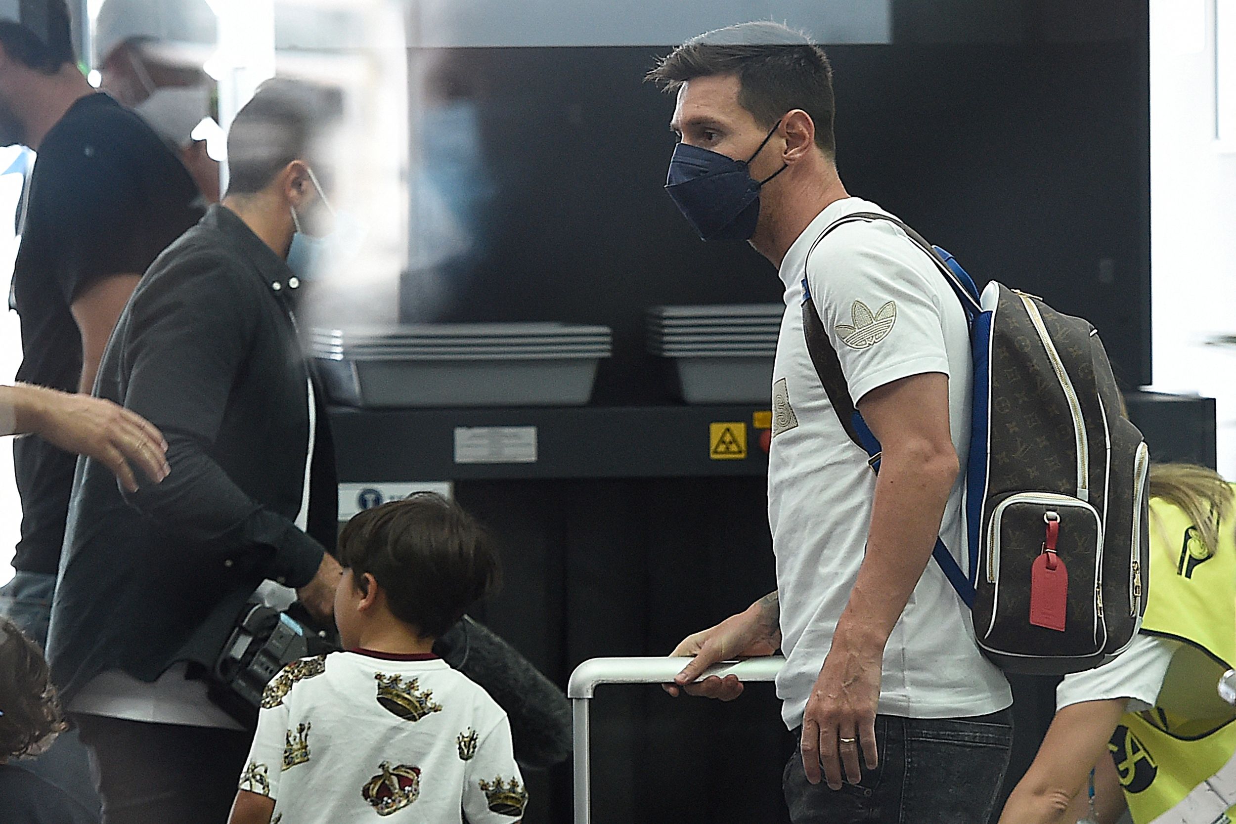 Leo Messi aeropuerto