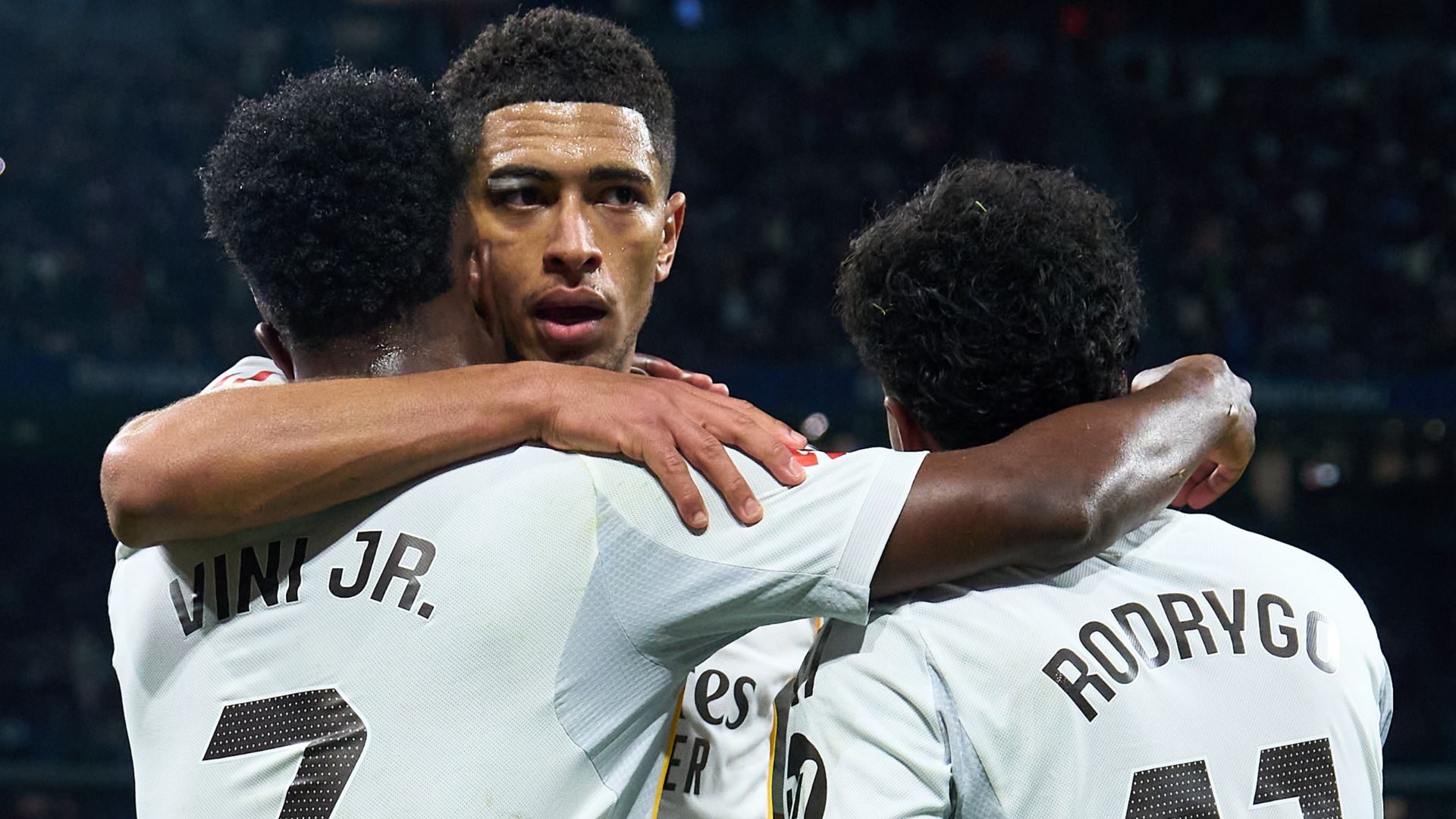 Jude Bellingham Vinicius Junior Rodrygo Real Madrid 2025-26
