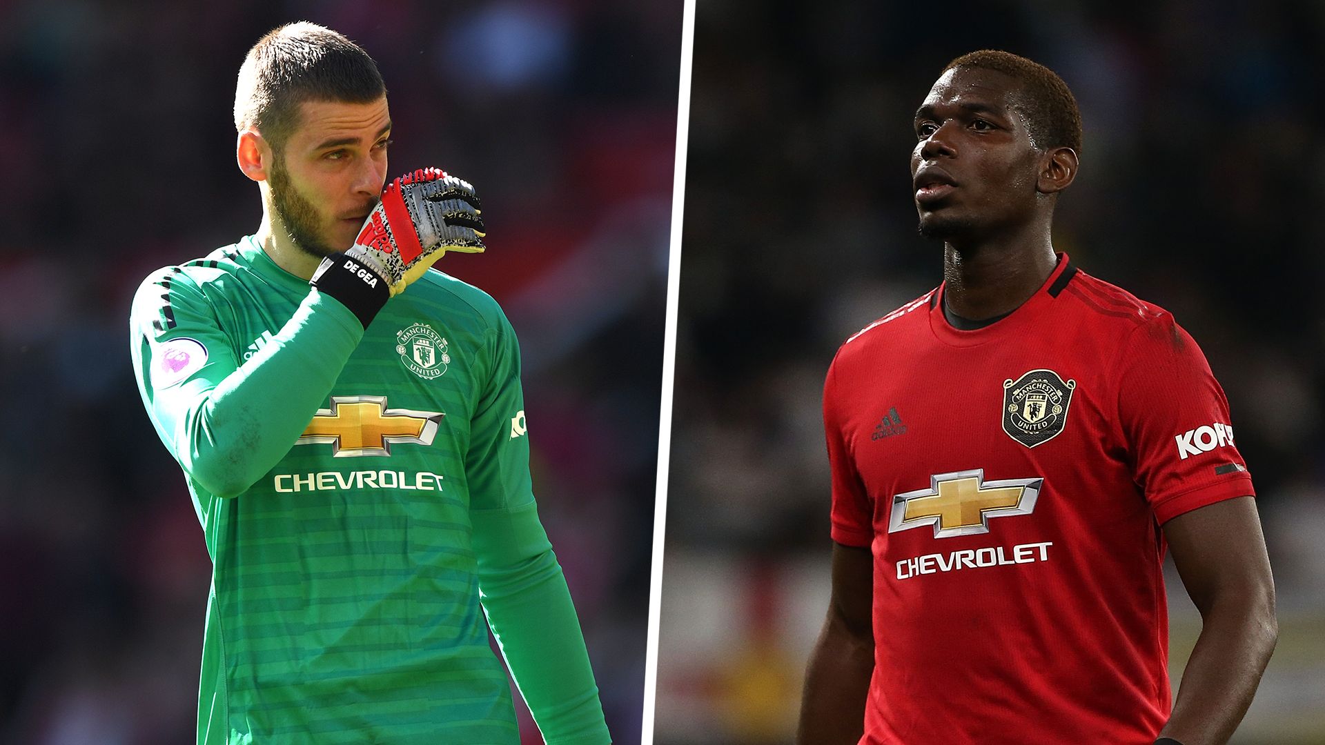 De Gea Pogba Man United split