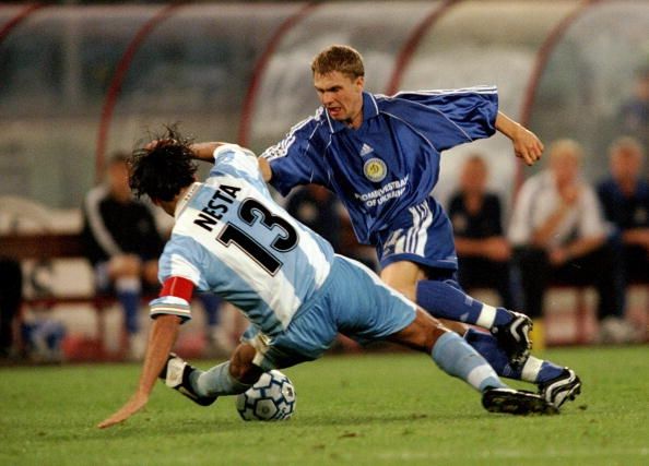 Sergey Rebrov Dynamo Kiev Alessandro Nesta Lazio 1999 UEFA Champions League
