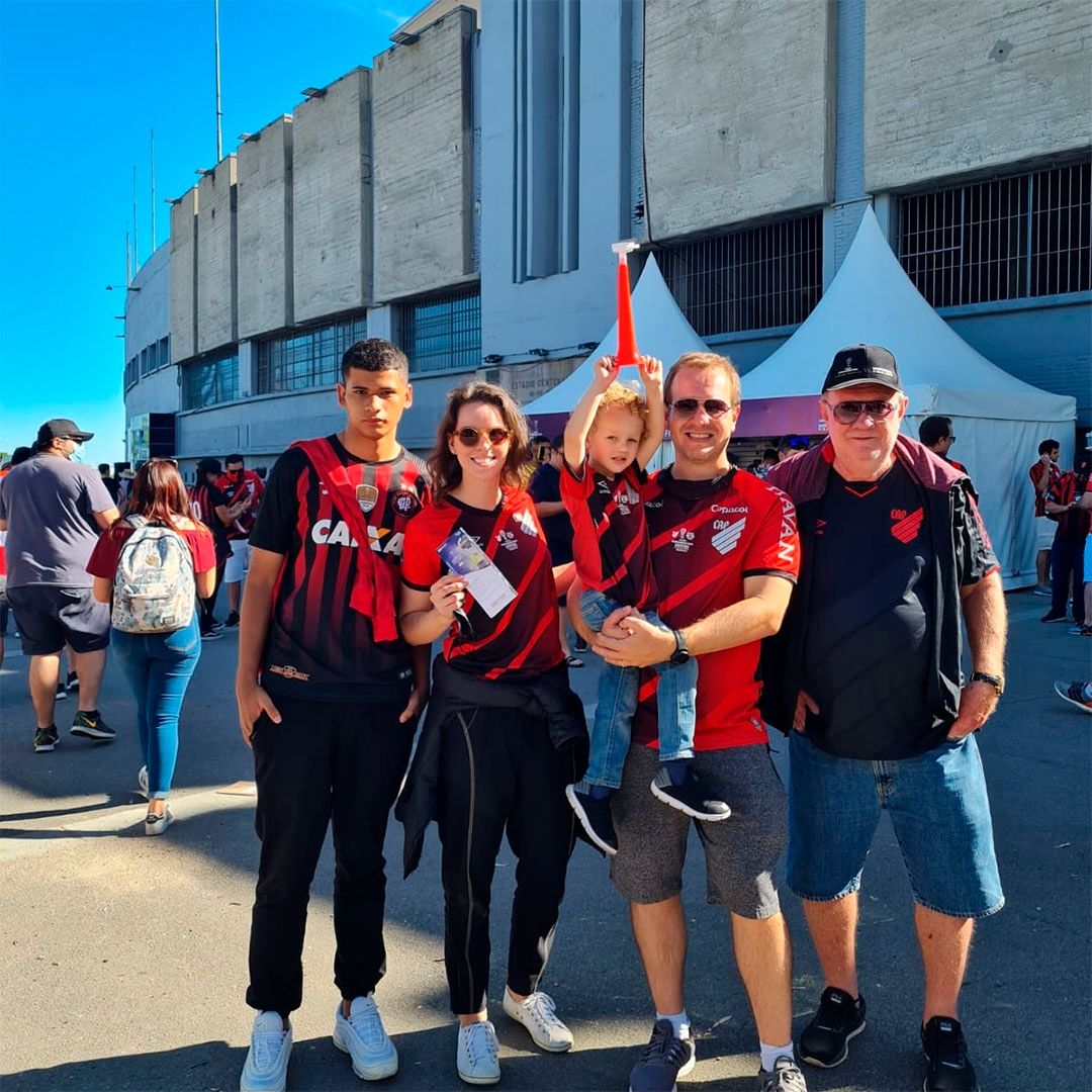 Marcel Costa, torcedor do Athletico em jogo fora na Libertadores 2022