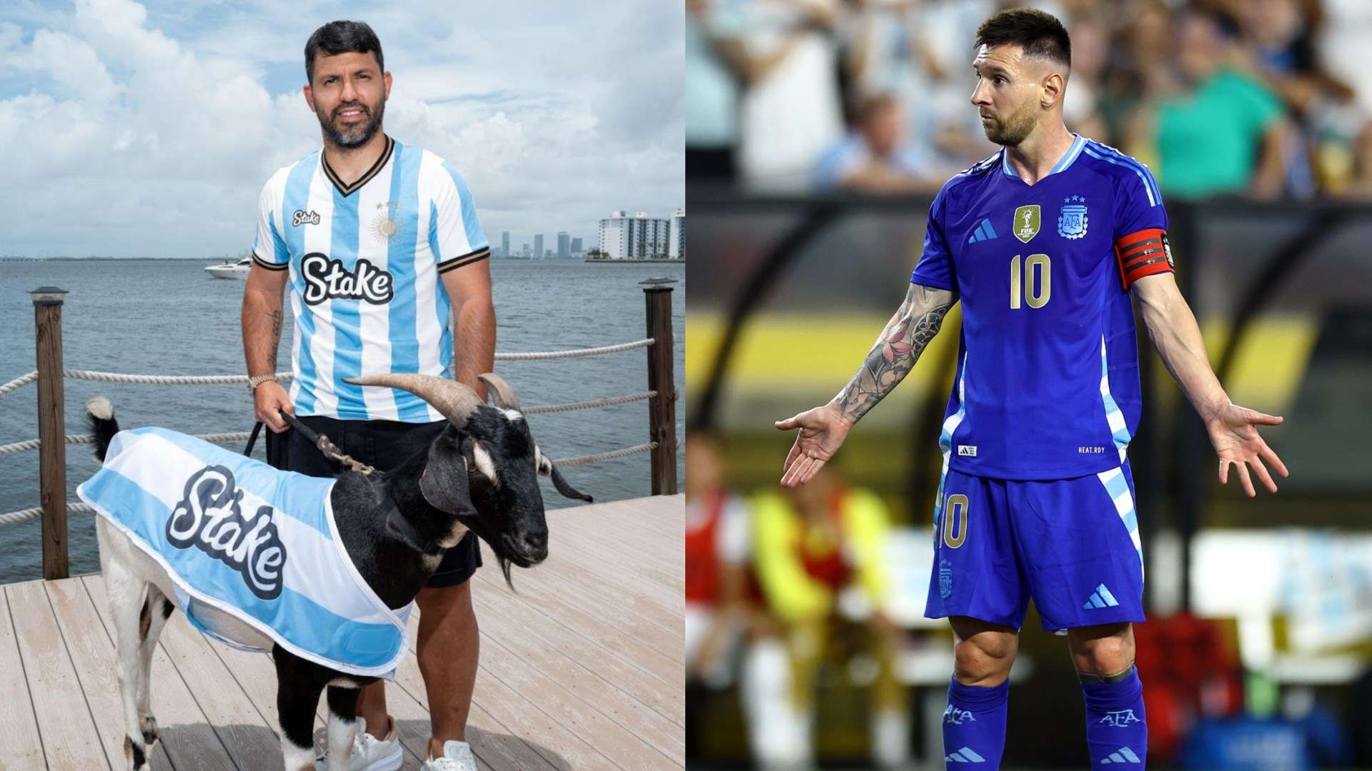 Sergio Aguero Lionel Messi split 2024
