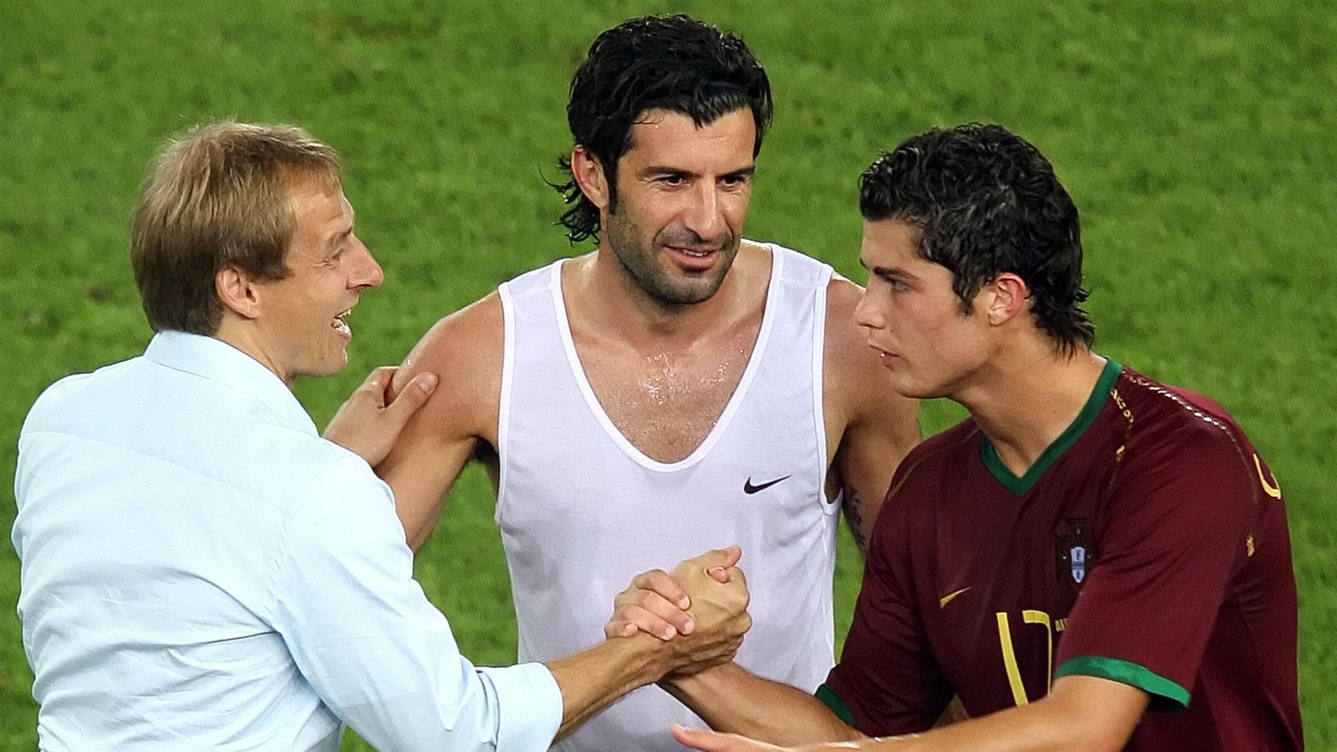 Jurgen Klinsmann Luis Figo Cristiano Ronaldo