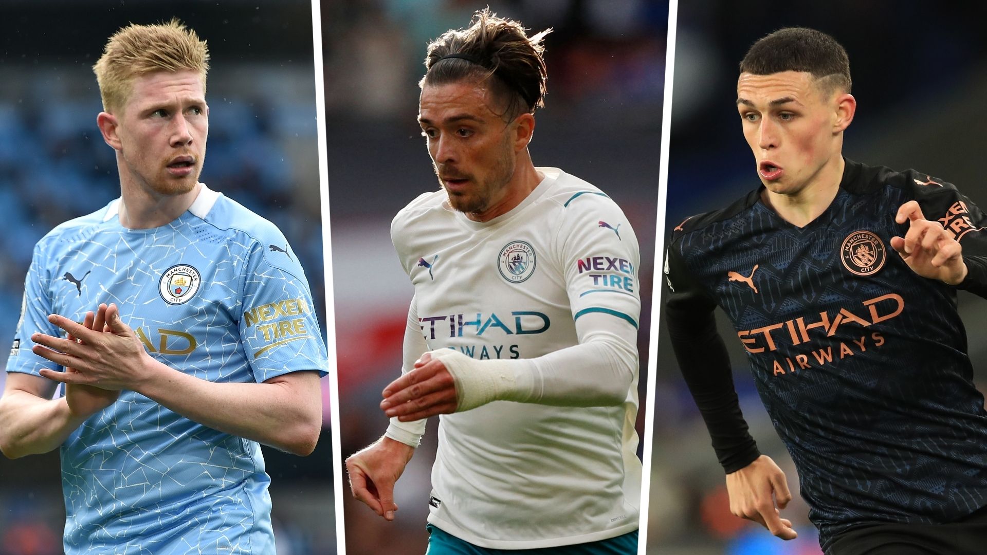Kevin De Bruyne Jack Grealish Phil Foden Manchester City GFX