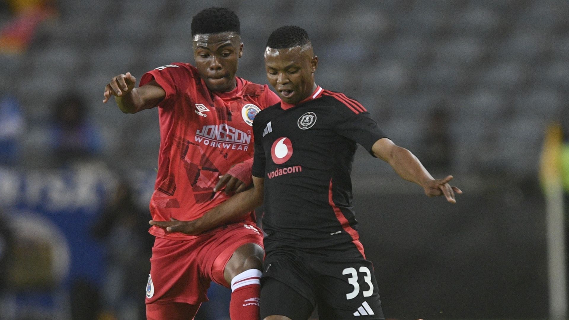 Mohau Nkota, Orlando Pirates & Neo Rapoo, SuperSport United, October 2024