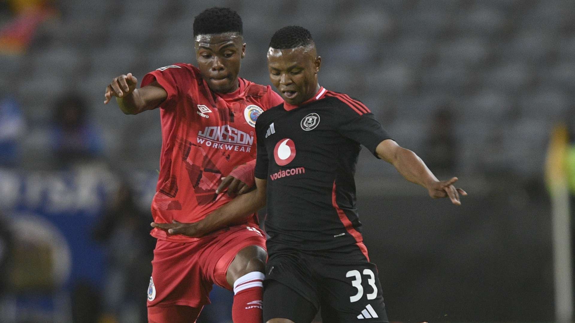 Mohau Nkota, Orlando Pirates & Neo Rapoo, SuperSport United, October 2024