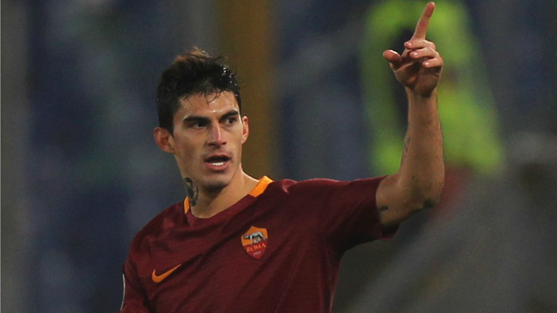 Diego Perotti celebrates Roma Pescara Serie A 27112016