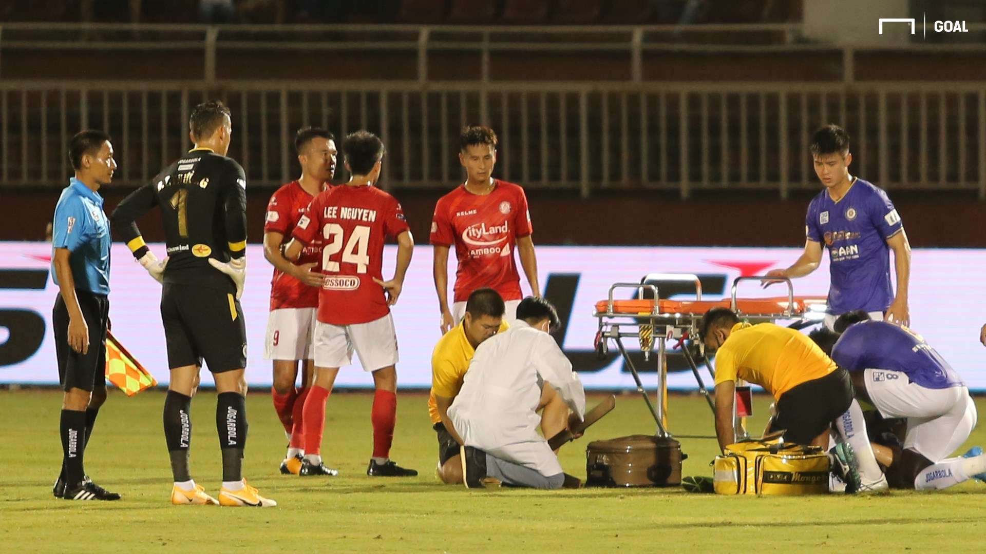 Do Hung Dung Injury 2021 V.League Ho Chi Minh City Ha Noi FC