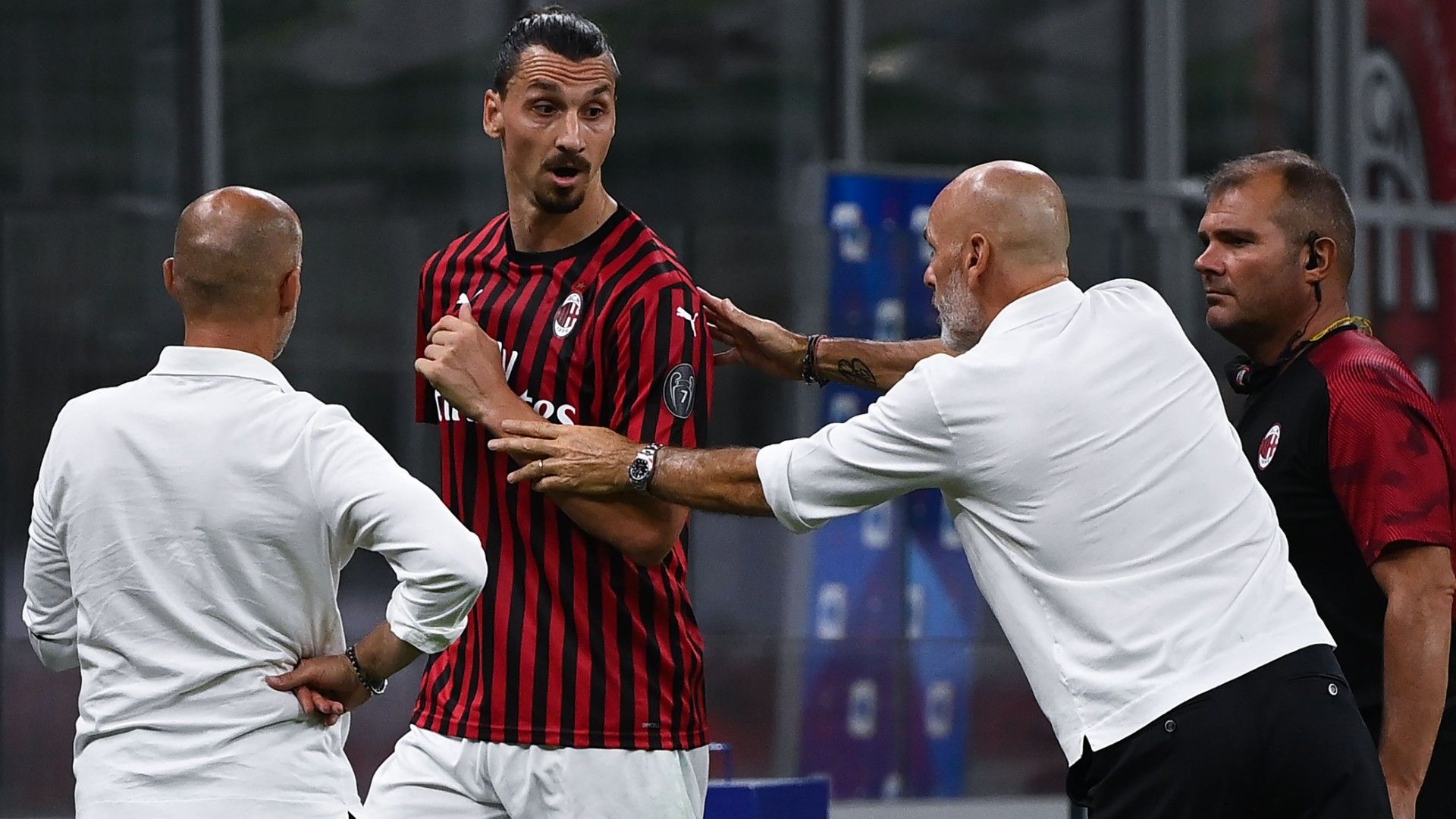 Ibrahimovic Pioli - Milan Bologna
