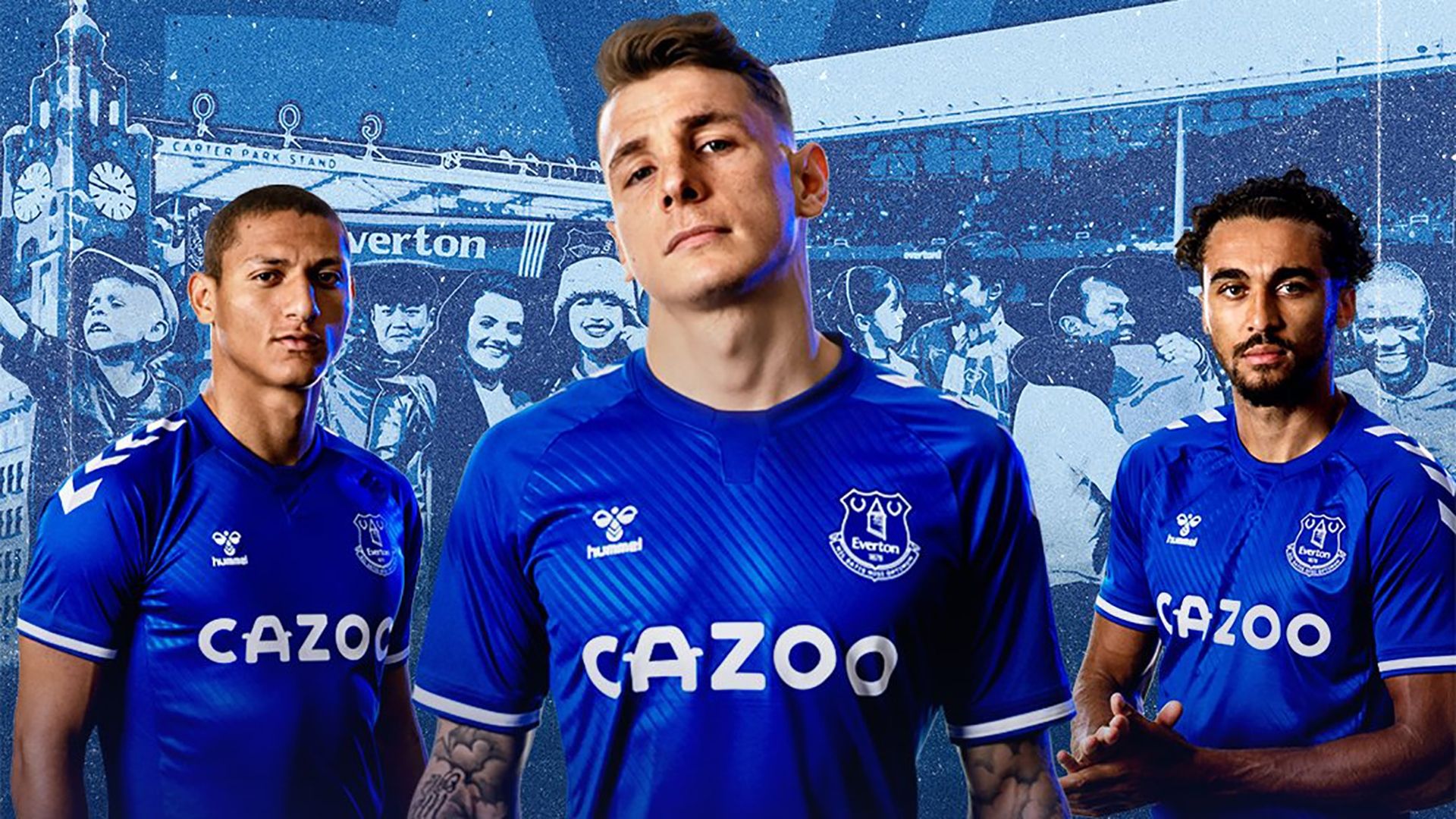 Everton 2020-21 home kit Hummel