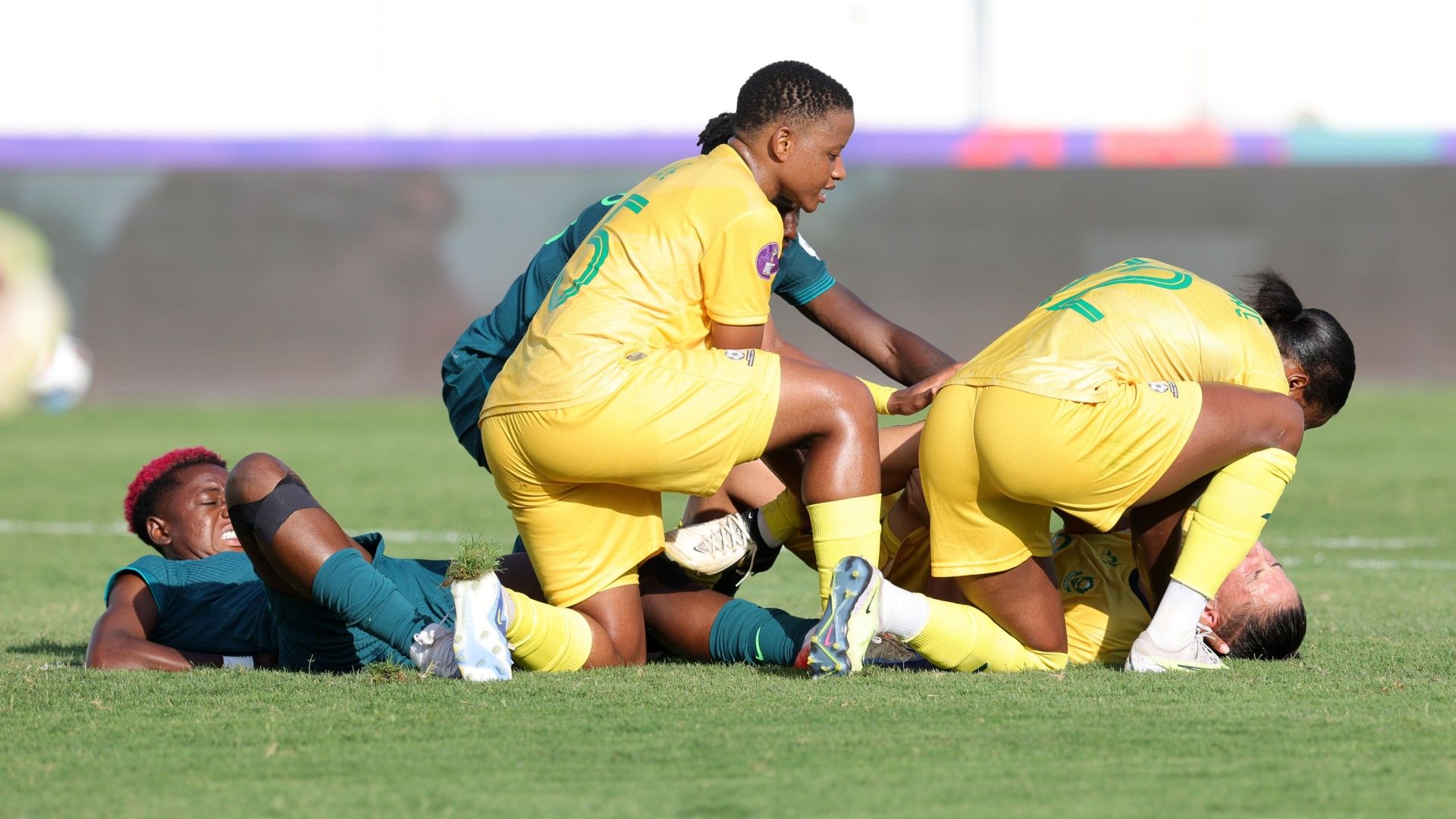 Refiloe Jane, Jermanine Seoposenwe & Gabriela Salgado, Banyana Banyana, July 2025