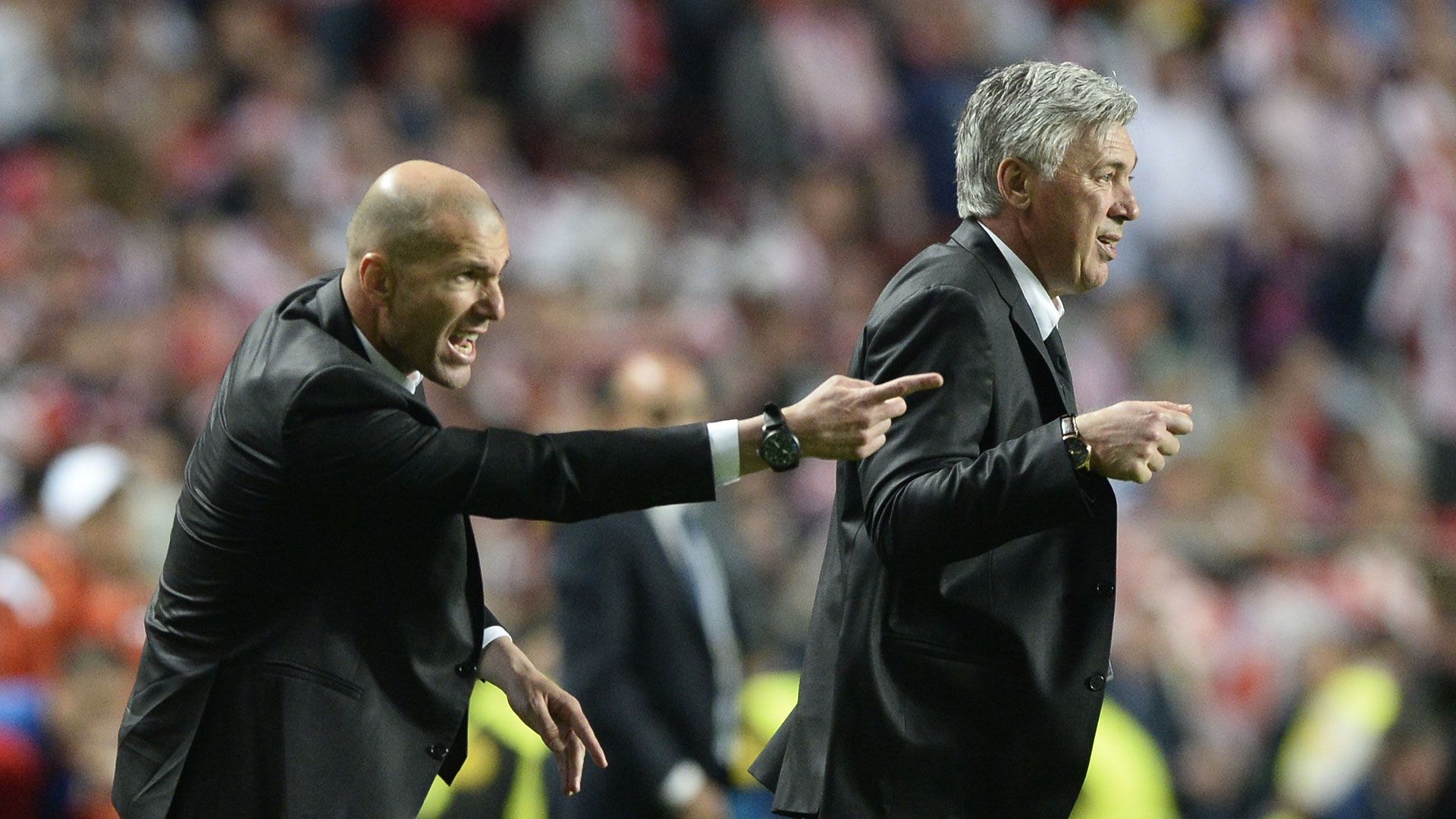 Zinedine Zidane Carlo Ancelotti Real Madrid