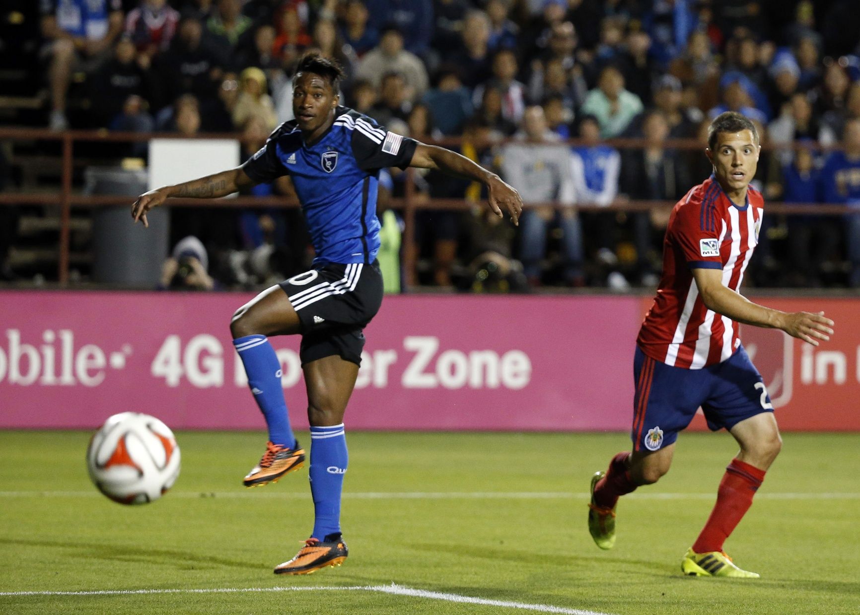 Yannick Djalo, San Jose Earthquakes; Bobby Burling, Chivas USA; Major League Soccer 04262014