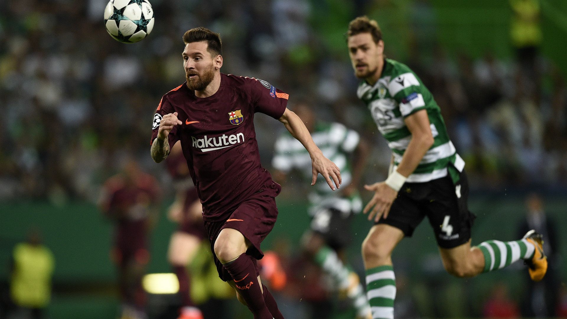 Messi Sporting CP Barcelona Champions League