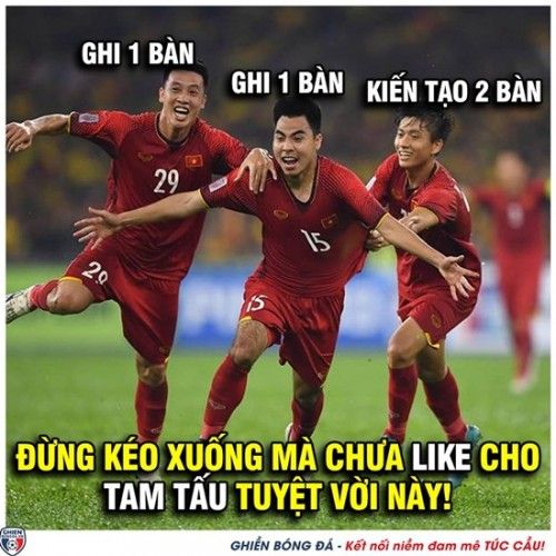 Đức Huy ảnh chế chung kết lượt đi AFF Cup 2018 Malaysia