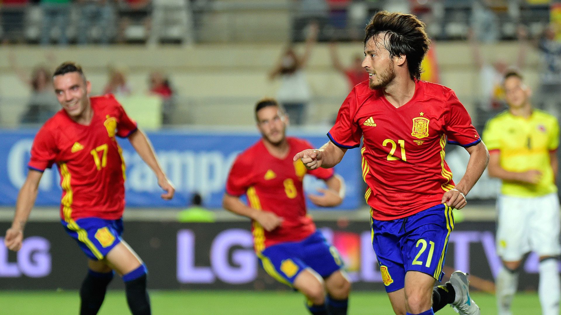 David Silva Spain Colombia Friendly 07062017