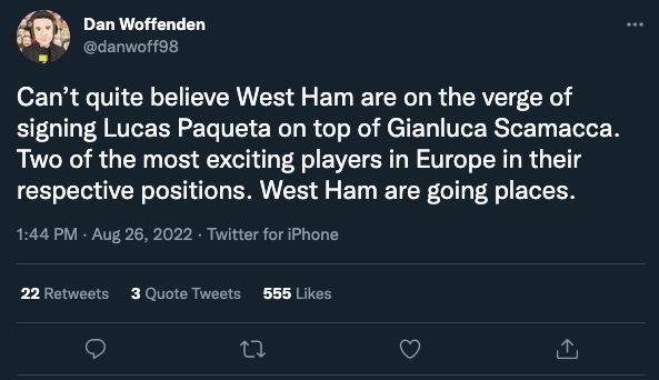 West Ham Paqueta