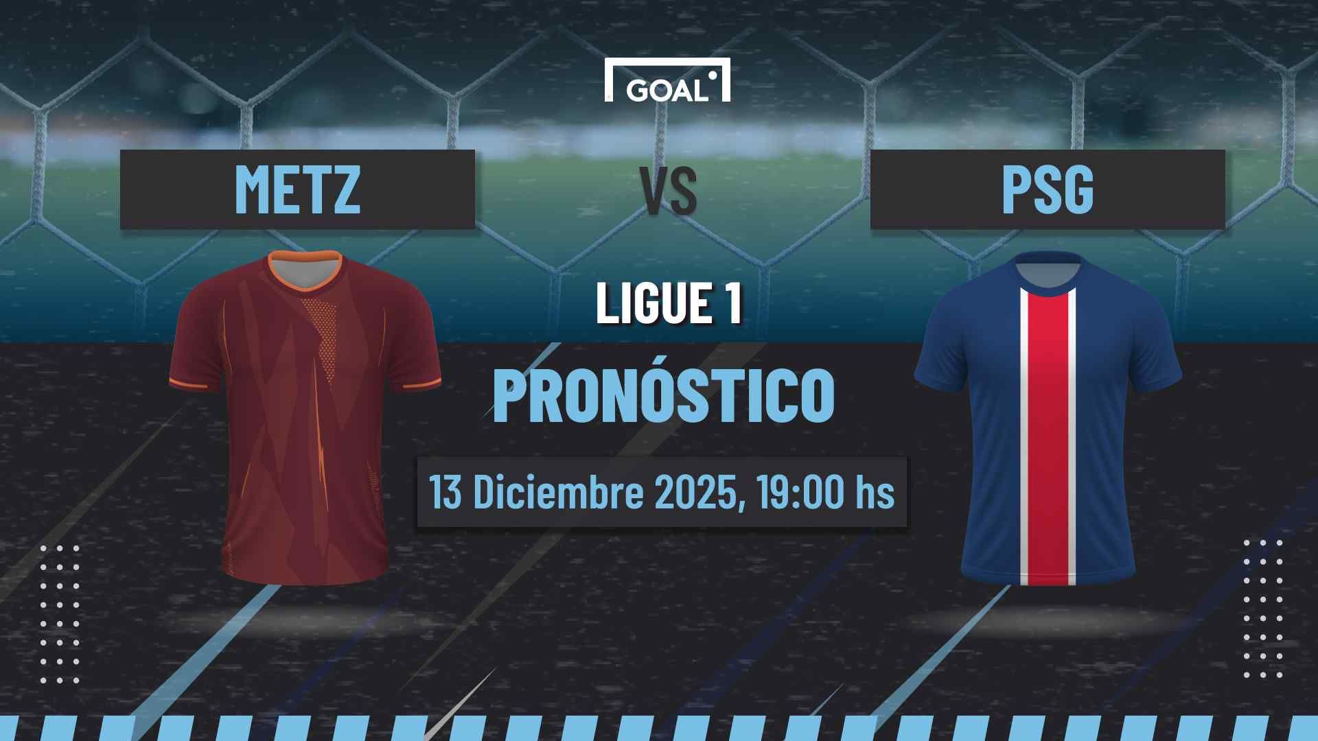 Metz vs PSG Pronóstico y Apuestas Ligue 1 | 13/12/25